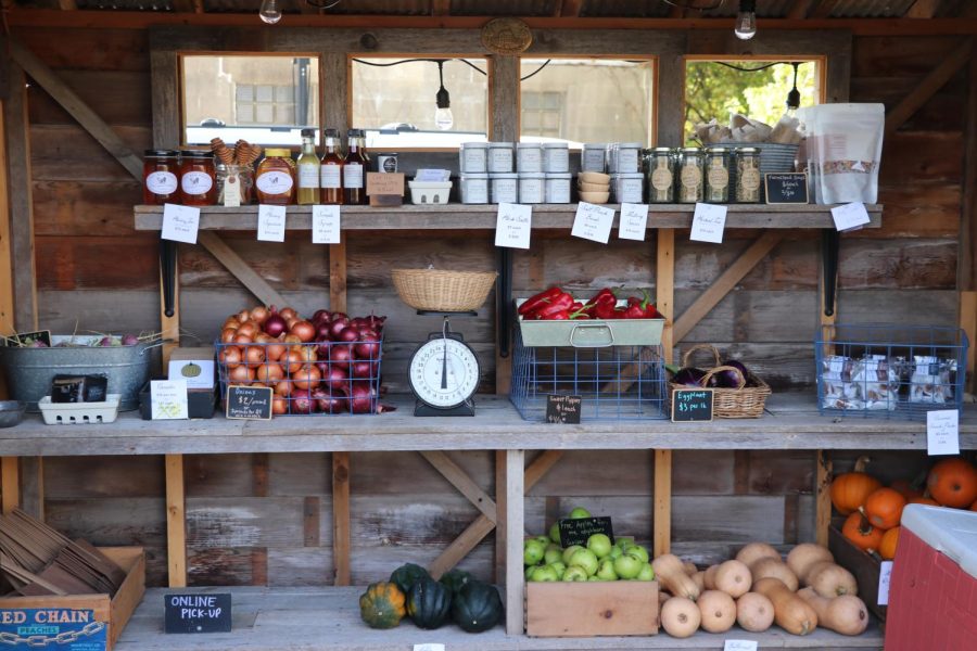 Perennial Homesteads farm stand on Ponca Road, which is stocked annually with seasonal produce and food items made locally.