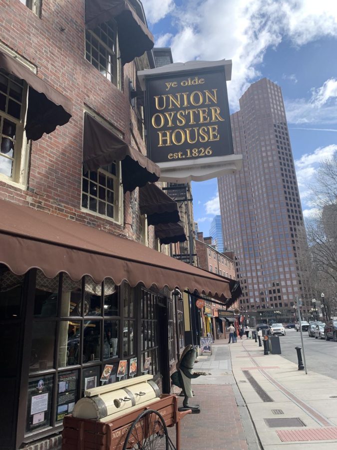 After touring the Boston Freedom Trail, I went to Union Oyster House, the oldest restaurant in the USA. Founded in 1826, this restaurant had character from wall to wall. From antique posters to pinball machines, I felt like I was in the heart of old America in this restaurant. First, the restaurant provides each customer with a free slice of cornbread and butter. I ordered a ceasar salad at the resturant, and my dad ordered lobster ravioli. The food was fresh and delicious! 