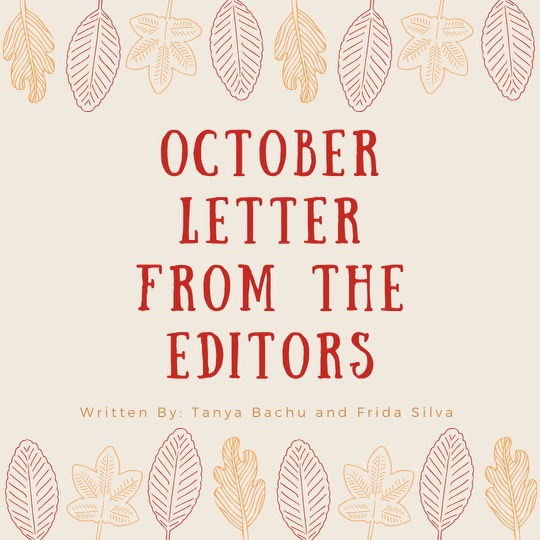 October Letter from the Editors