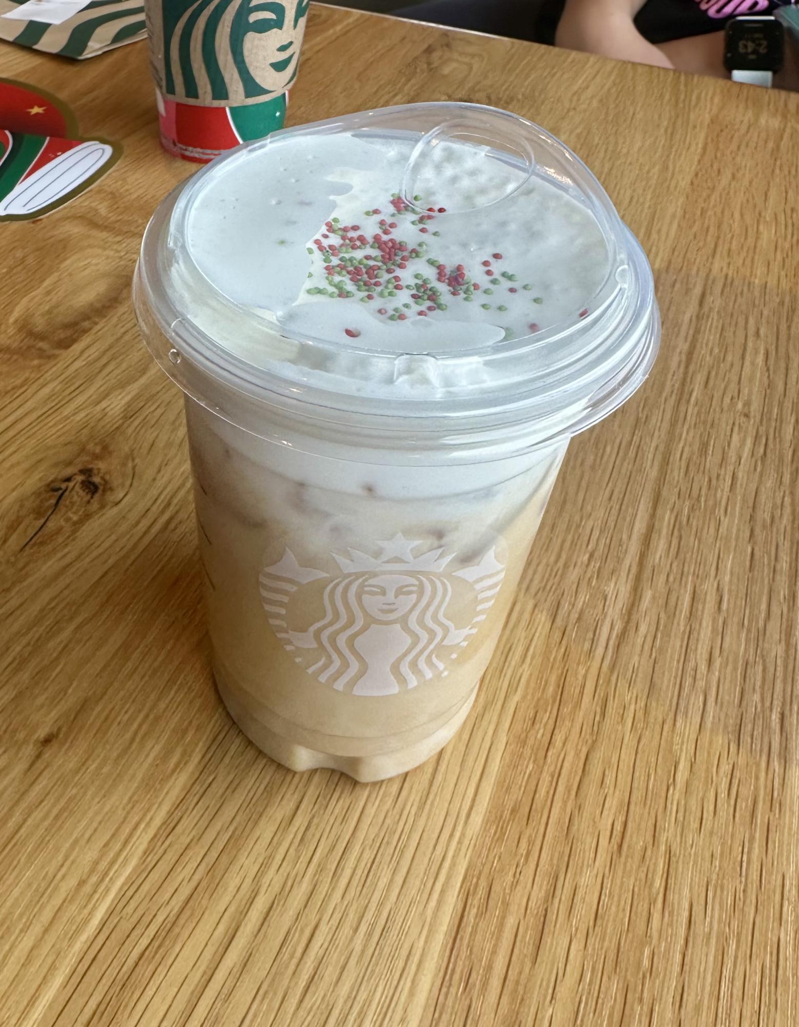 Iced Sugar Cookie Almondmilk Latte with Cold Foam