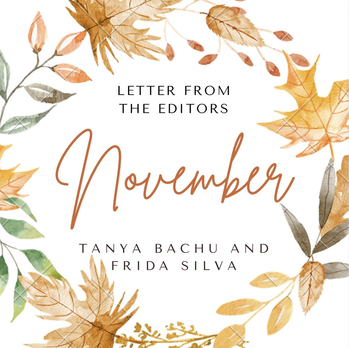 November Letter from the Editors