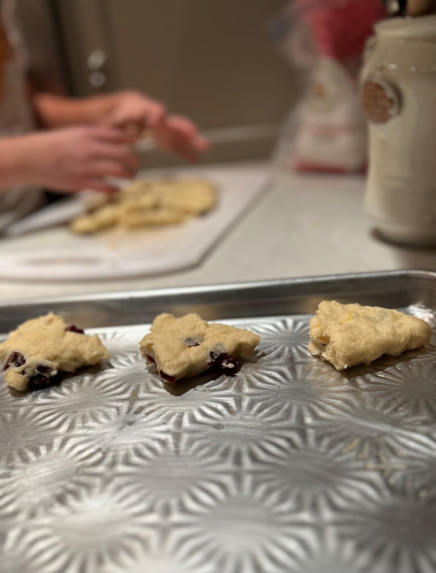 There's no hard-and-fast rule—Mr. Bittman's recipe calls for a round shape—but triangles feel like the correct shape for a scone.