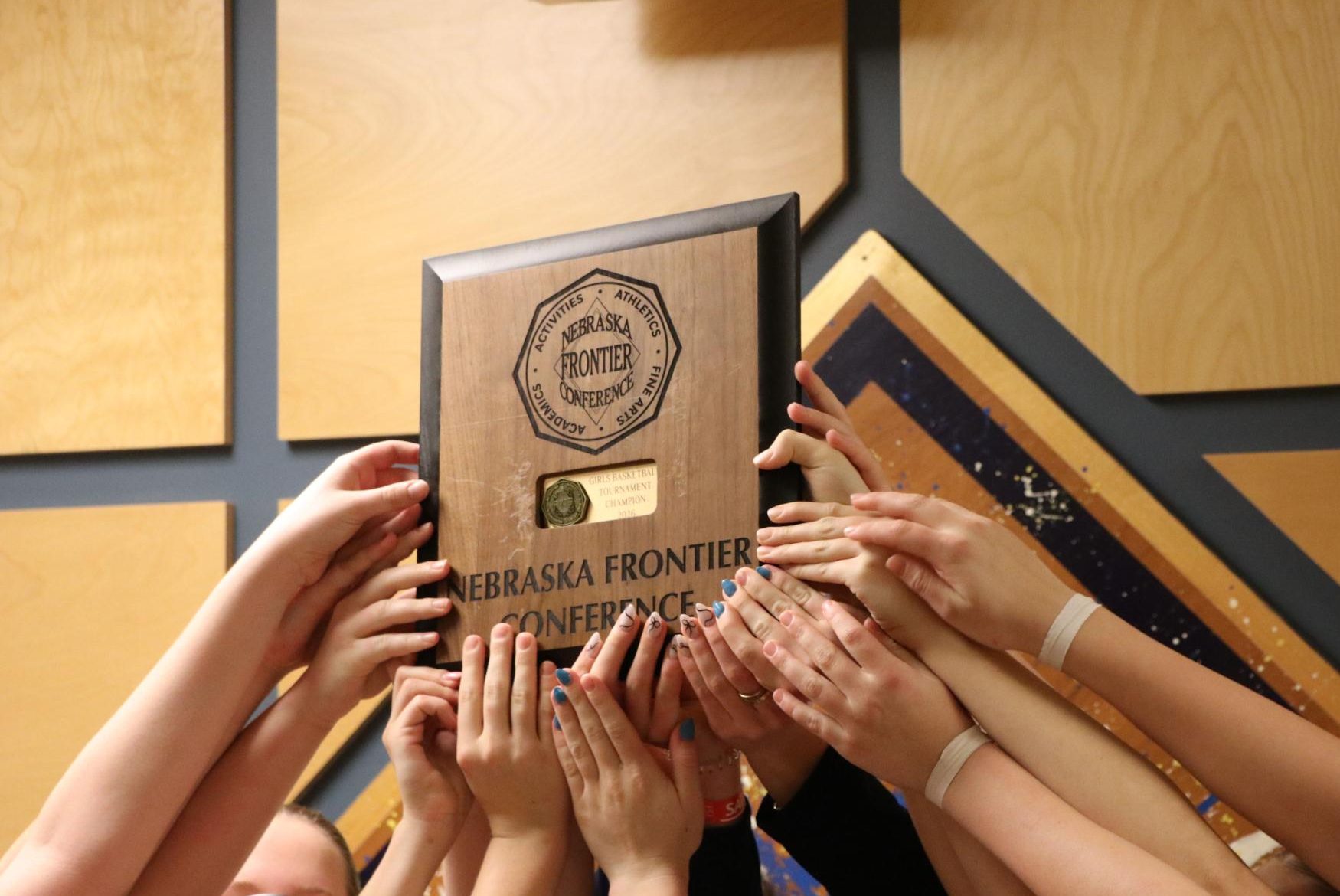 Girls Basketball Win Frontier Conference Championship